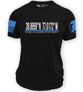ReLEntless Defender Black Latitude and Longitude T-Shirt